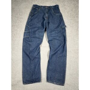 Vintage Route 66 Carpenter Jeans Mens 32x32 Blue Bow Leg Hammer Loop